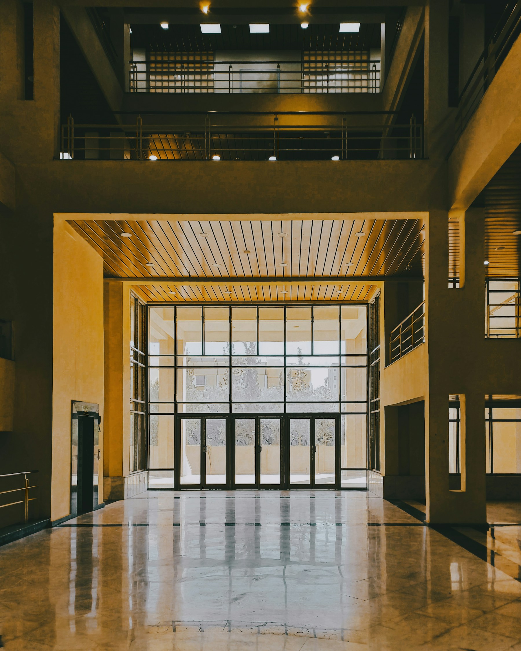 Professional modern office architecture representing security and compliance consulting.